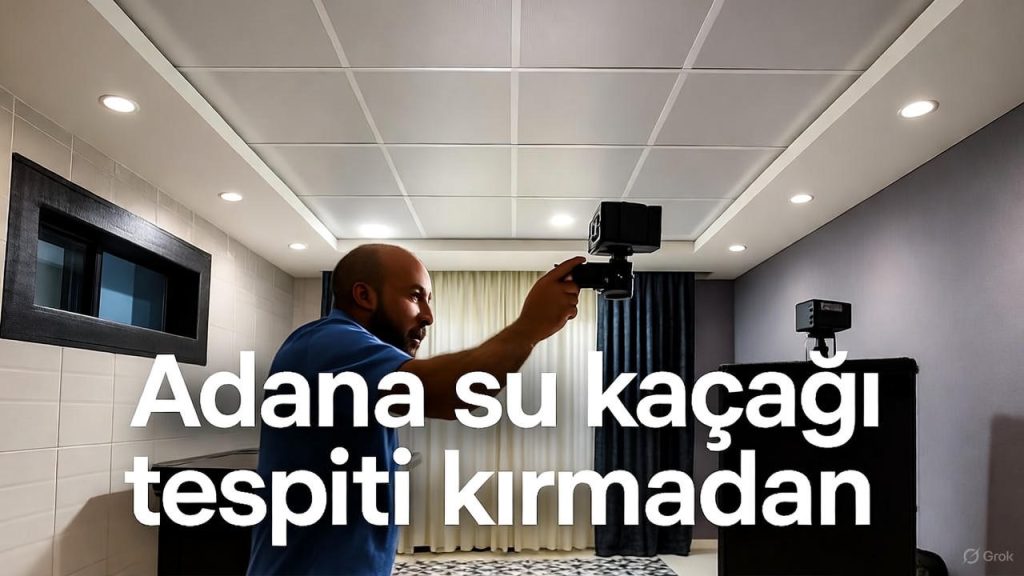 Adana su kaçağı tespiti kırmadan