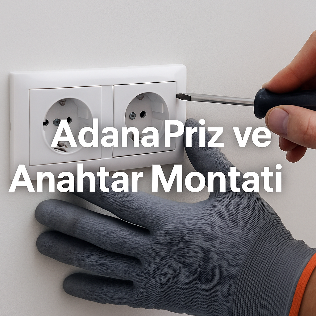Adana Priz ve anahtar montajı
