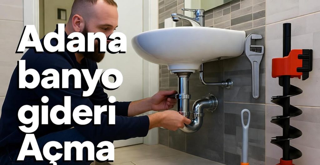 Adana banyo gideri açma