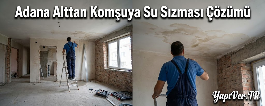 Adana alttan komşuya su sızması çözümü