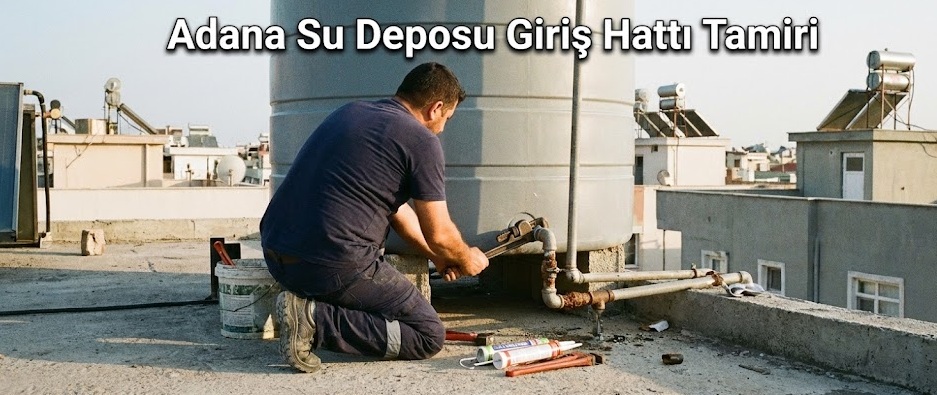 Adana su deposu giriş hattı tamiri